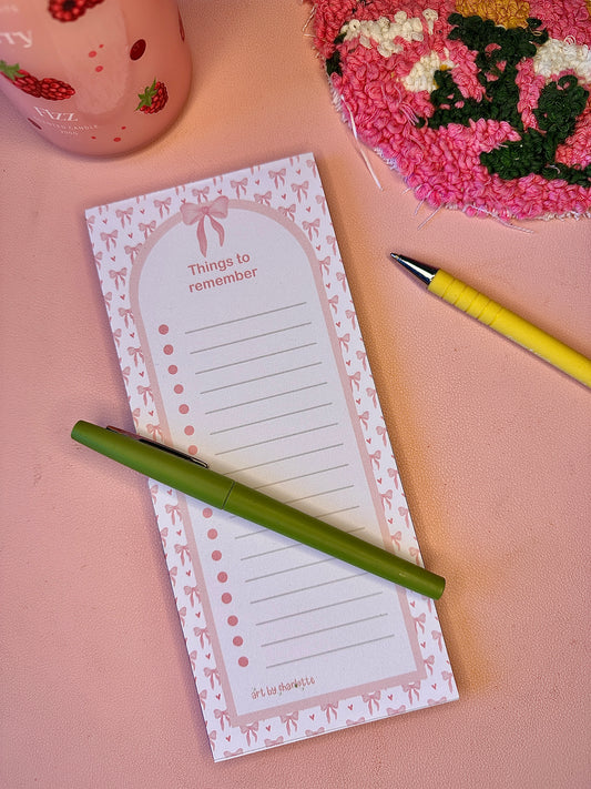 'Pink Girly' To-do list