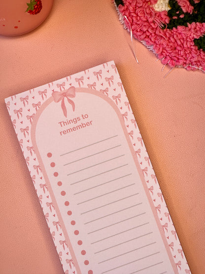 'Pink Girly' To-do list