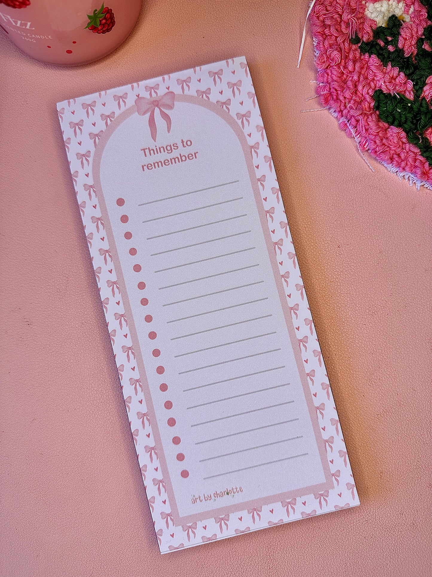 'Pink Girly' To-do list