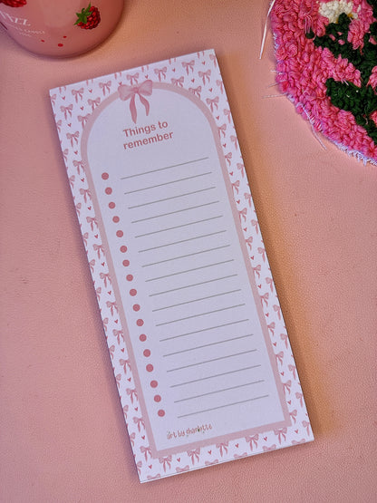 'Pink Girly' To-do list