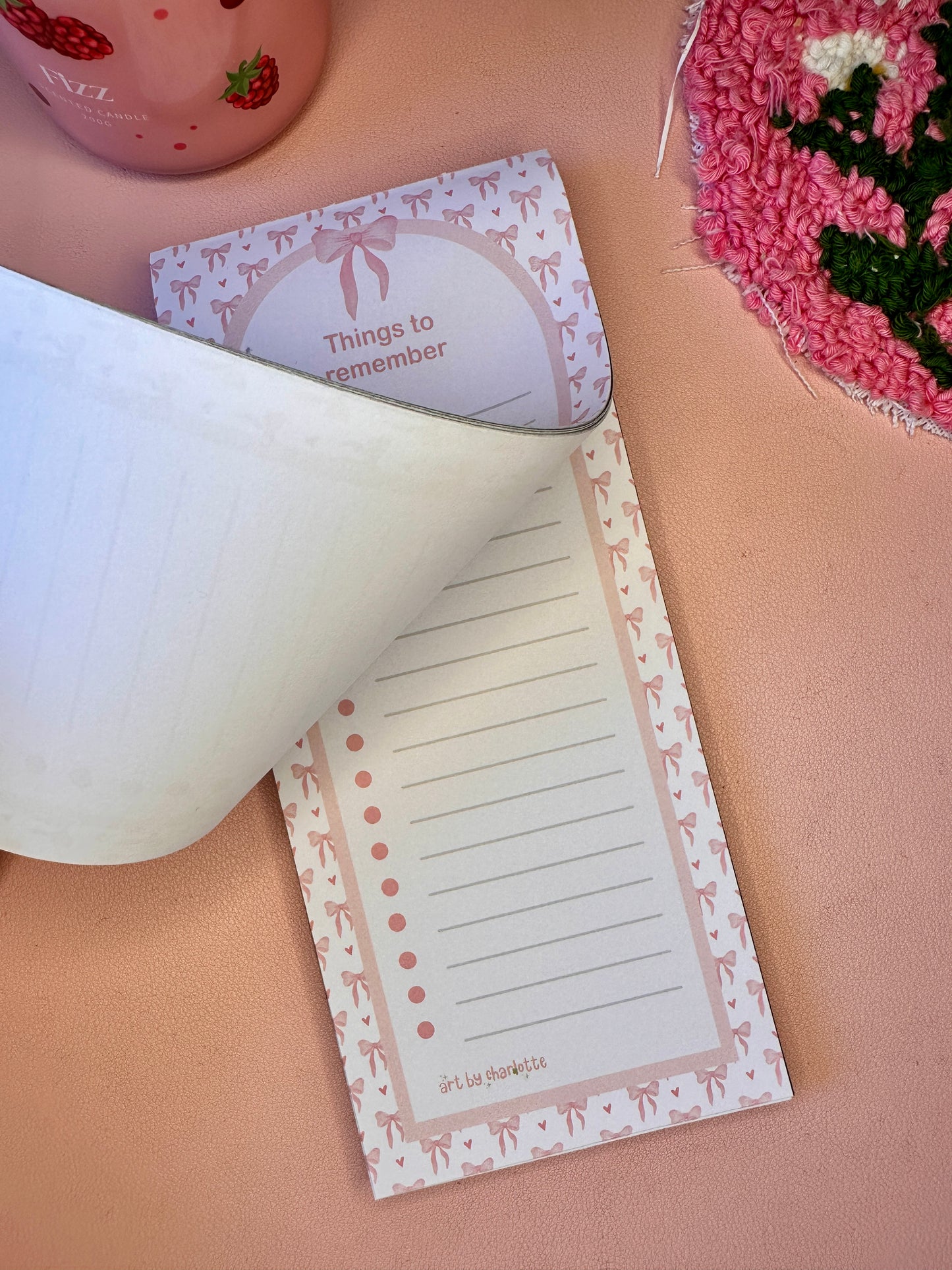 'Pink Girly' To-do list