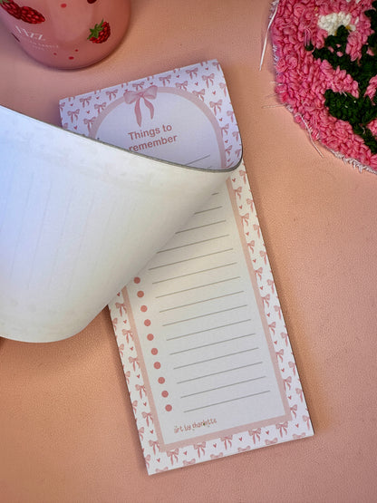 'Pink Girly' To-do list