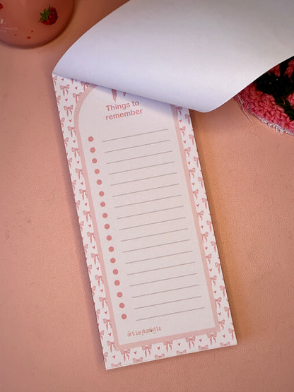 'Pink Girly' To-do list