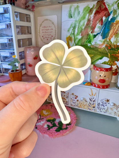 'Lucky Clover' Die-Cut Sticker
