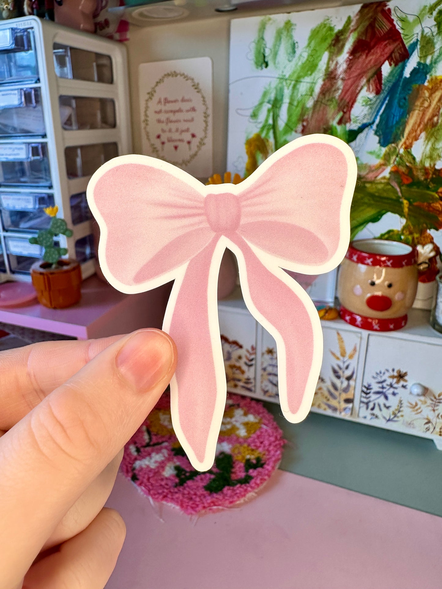 'Pink Girly' Die-Cut Sticker
