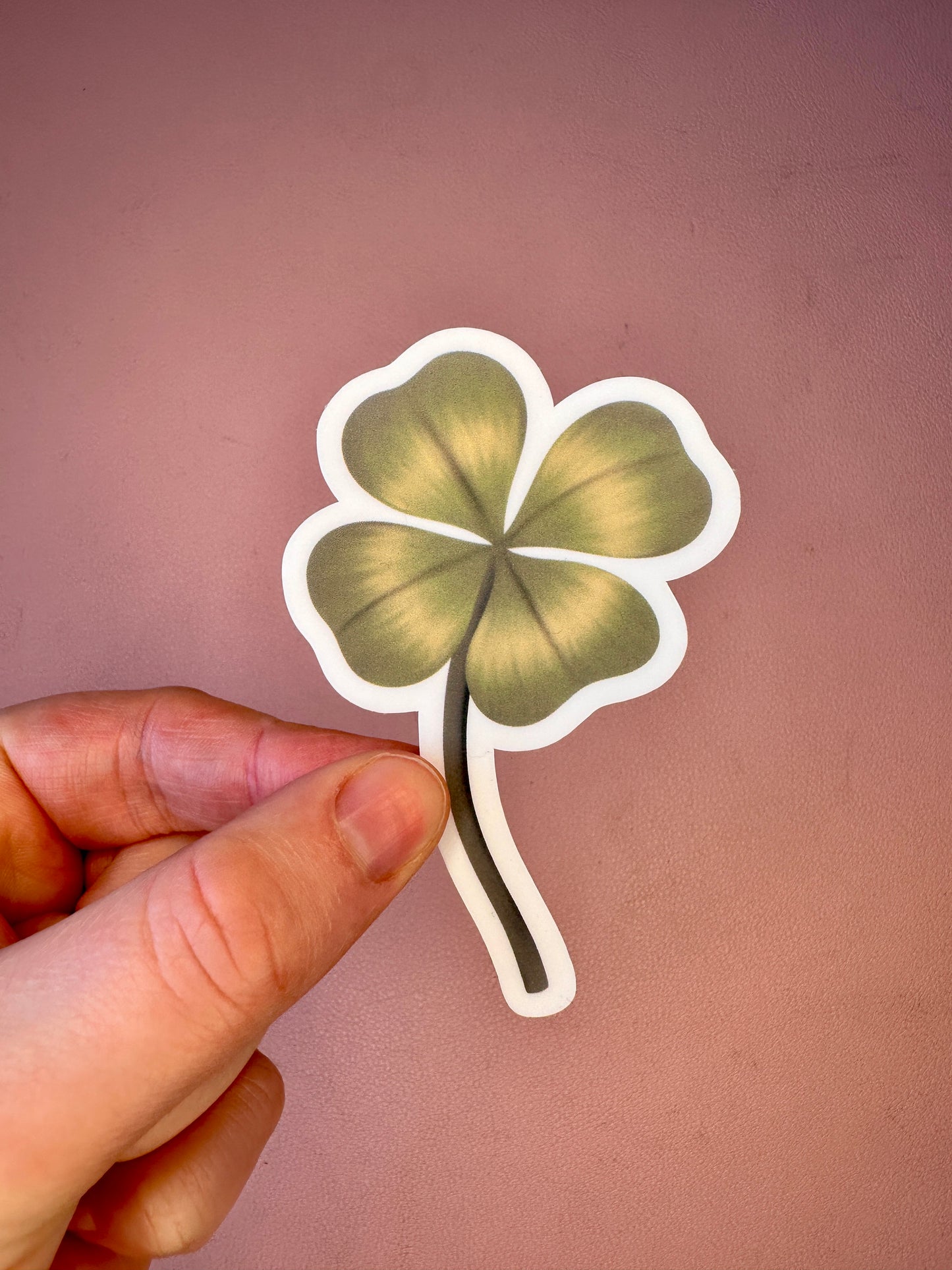 'Lucky Clover' Die-Cut Sticker