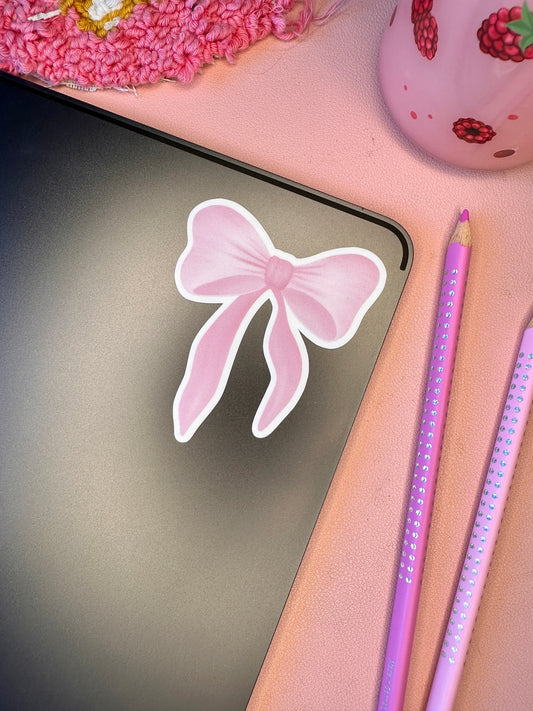 'Pink Girly' Die-Cut Sticker