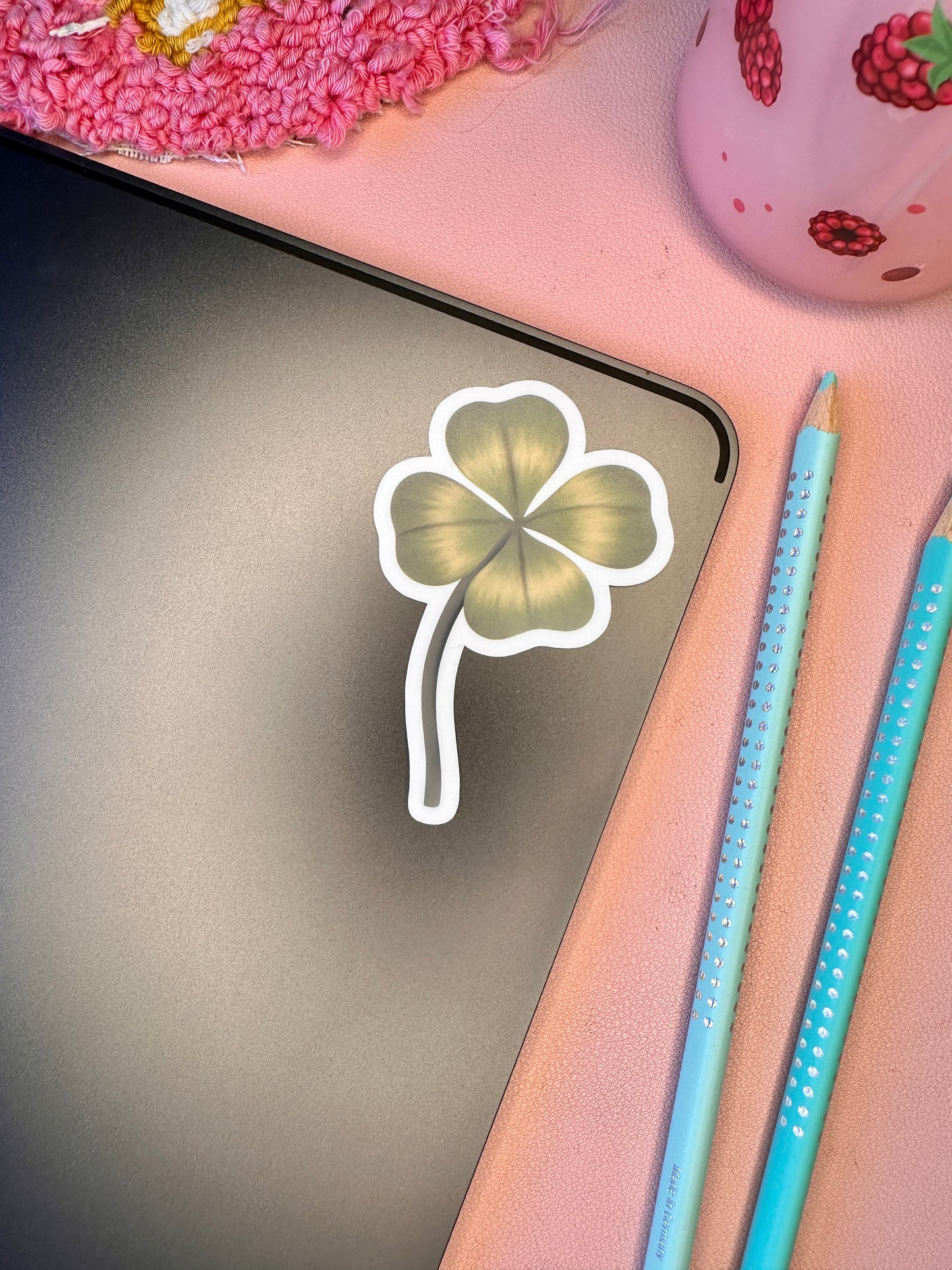'Lucky Clover' Die-Cut Sticker