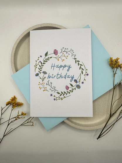 Floral birthday cards