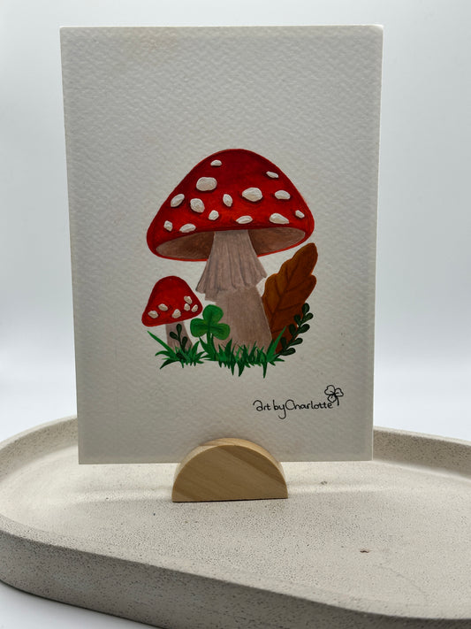 'Lets grow old together like mushrooms' mini original