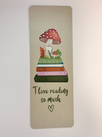 'I love reading so mush' Bookmark