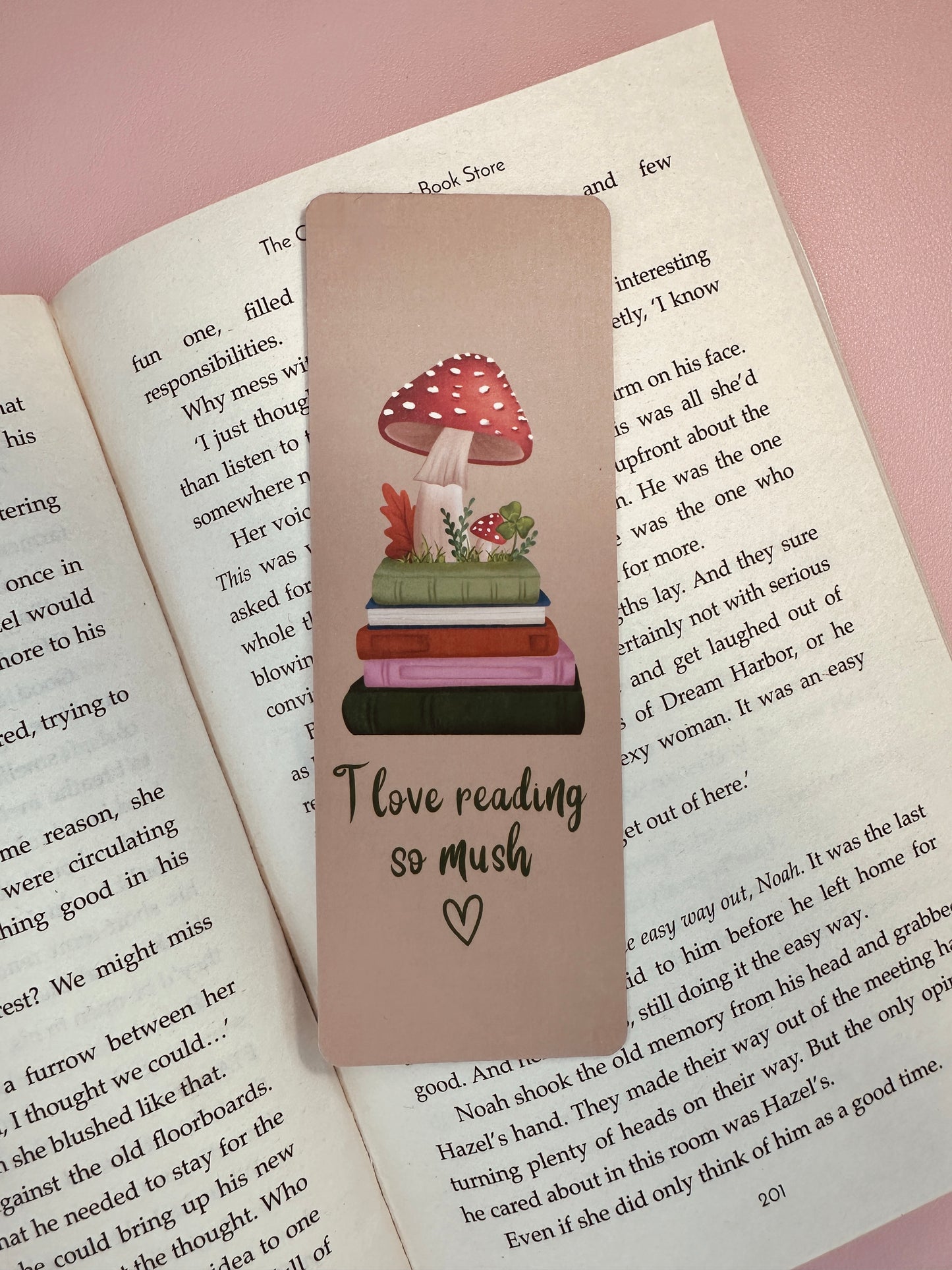 'I love reading so mush' Bookmark