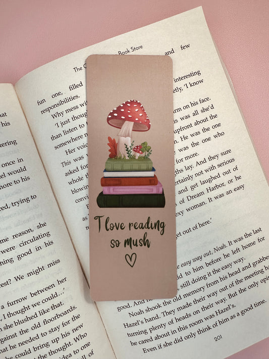 'I love reading so mush' Bookmark