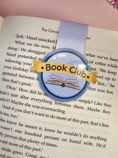 'I'm finally in a club' magnetic bookmark