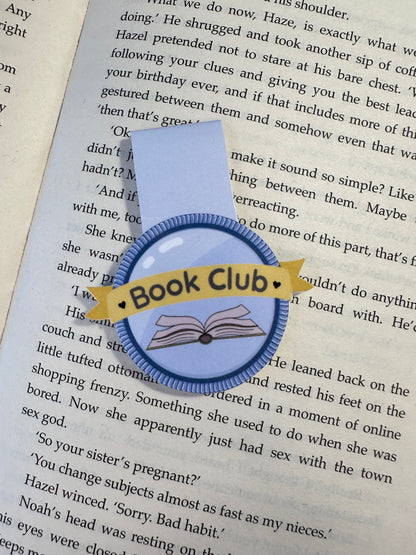 'I'm finally in a club' magnetic bookmark