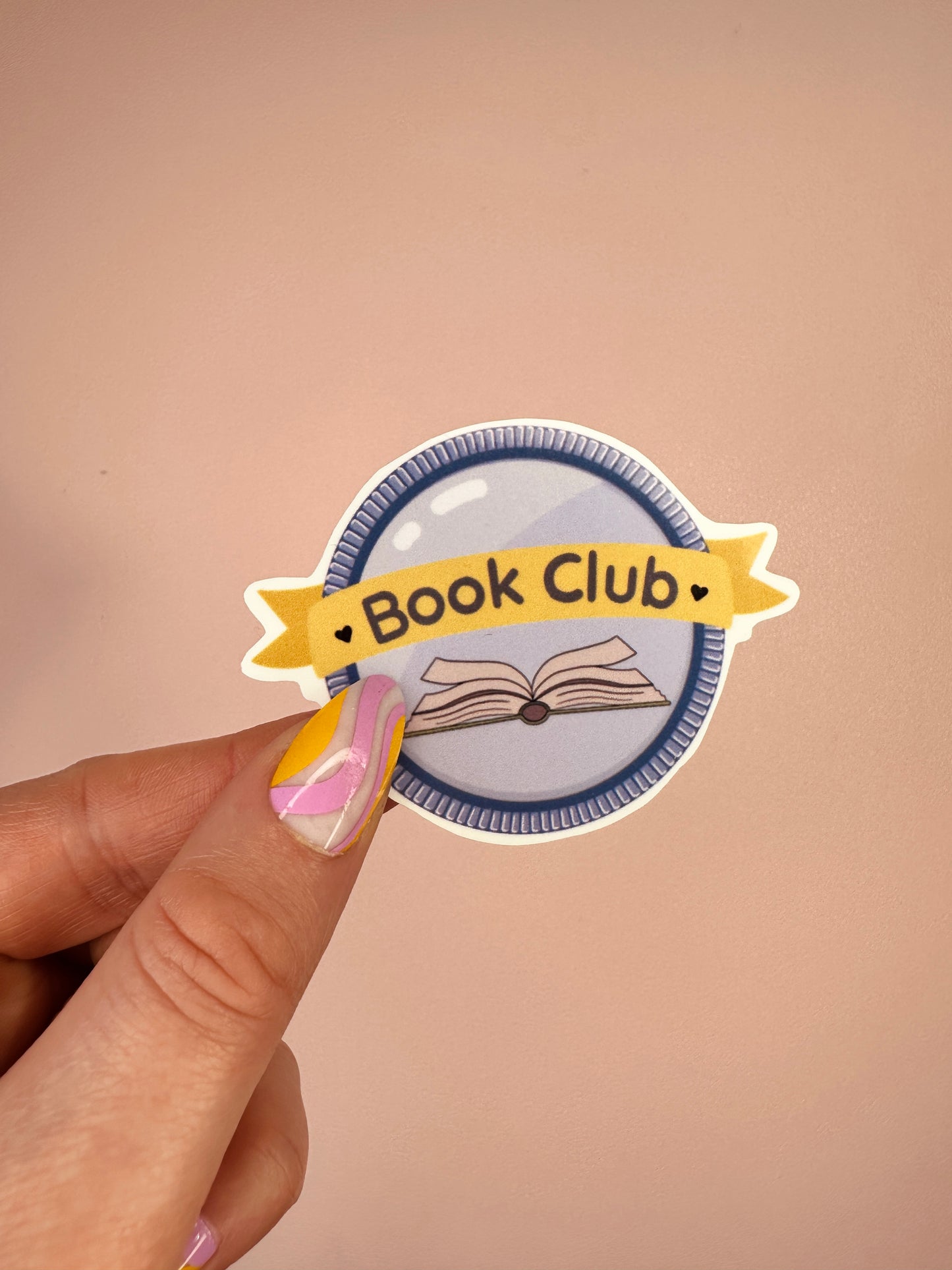 'I'm finally in a club' sticker