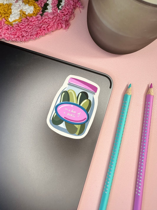 ‘In a bit of a pickle’ sticker