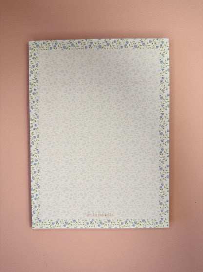'It's all periwinkle' memo pad