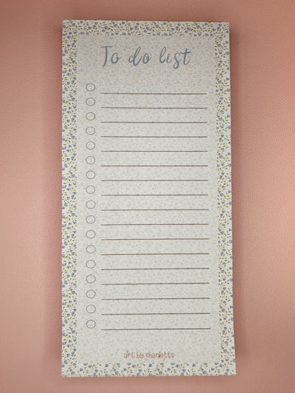 'It's all periwinkle' to-do list