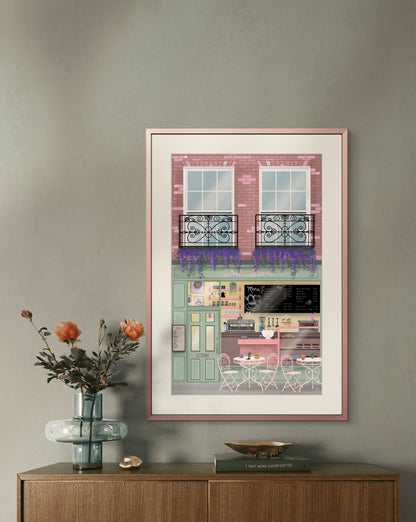 Little bean cafe print
