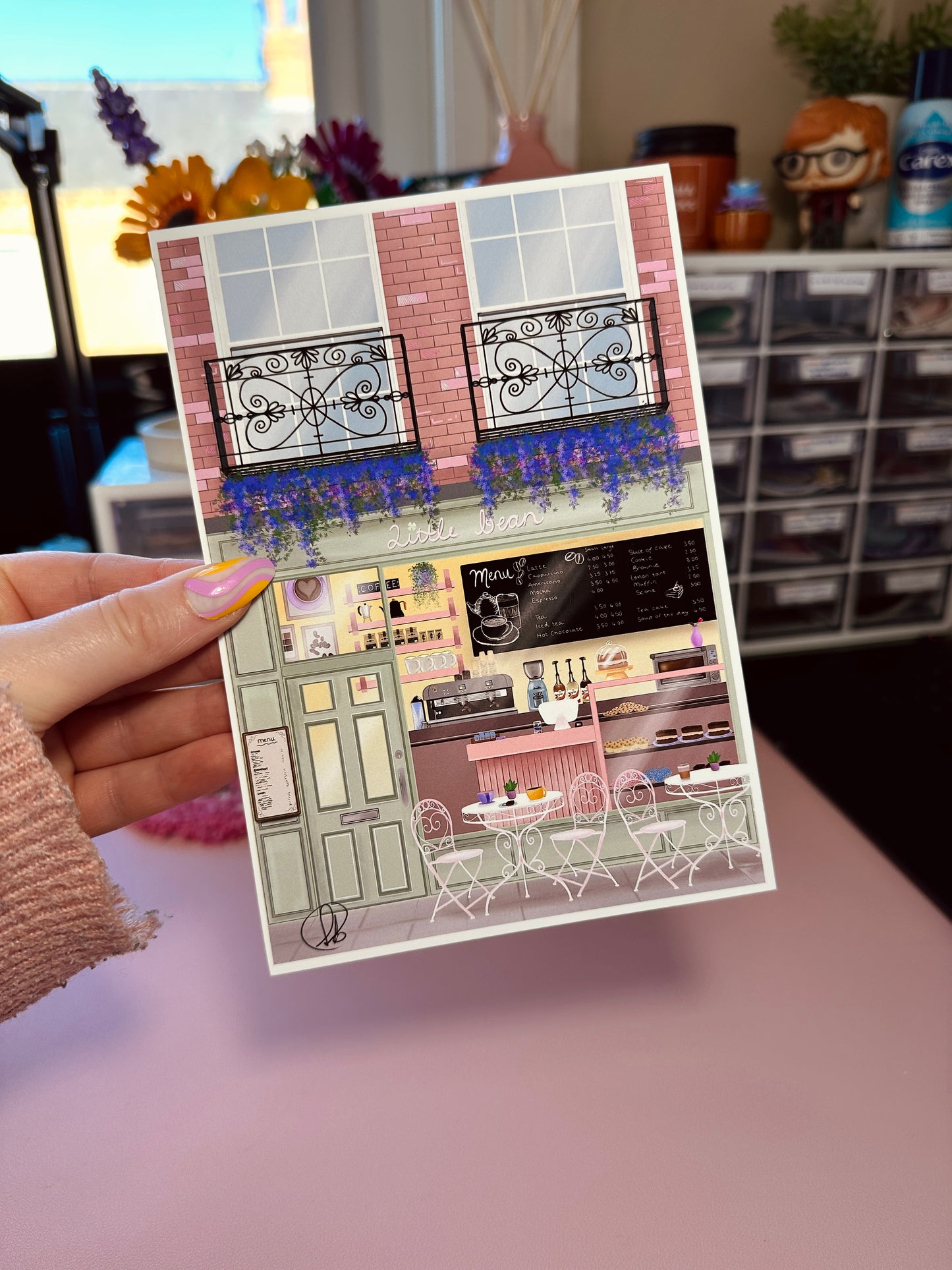 Little bean cafe print