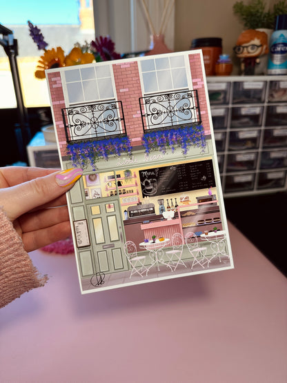 Little bean cafe print