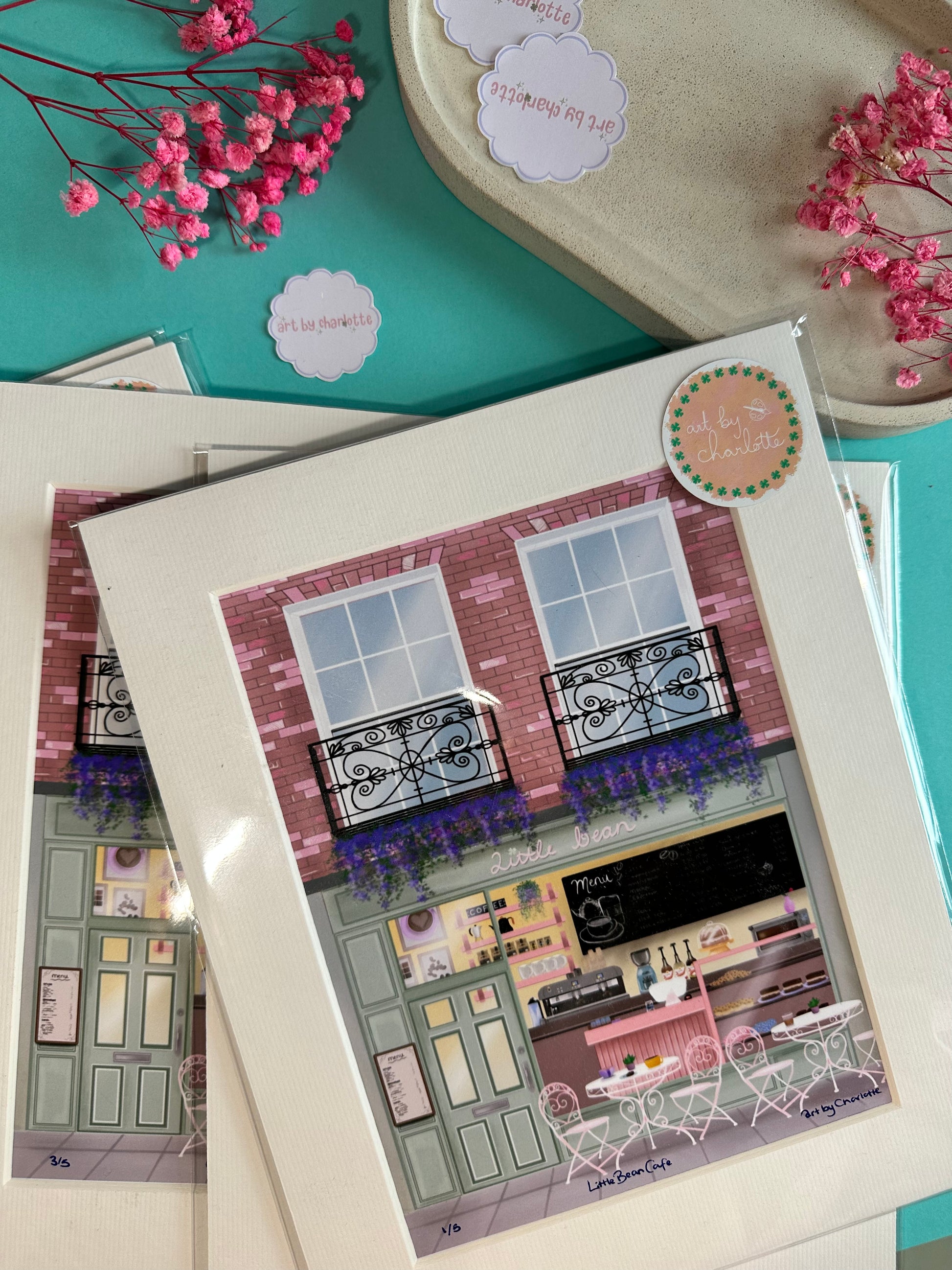 'Little Bean Cafe' Print - Art by Charlotte #