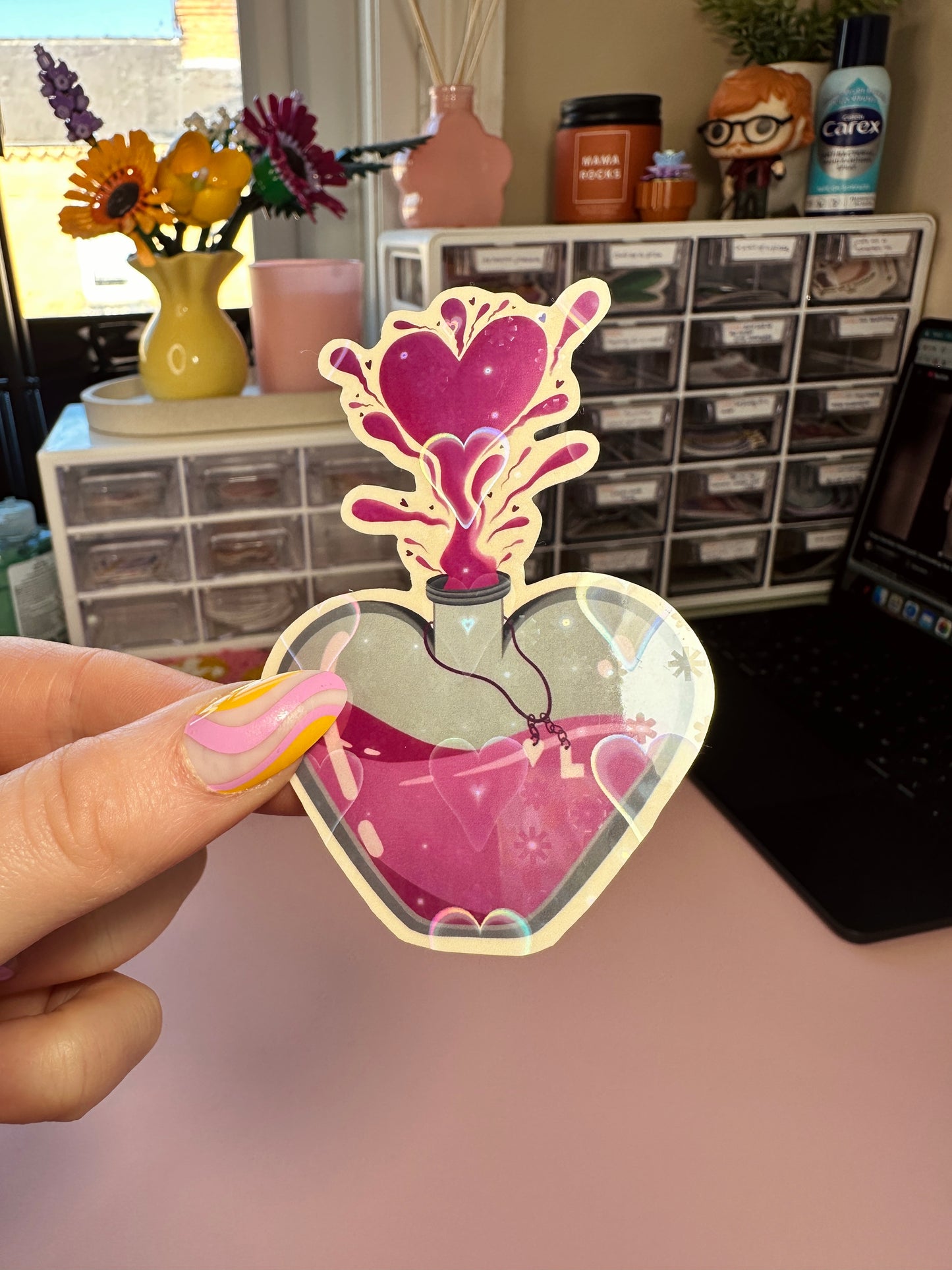 ‘Love potion’ sticker