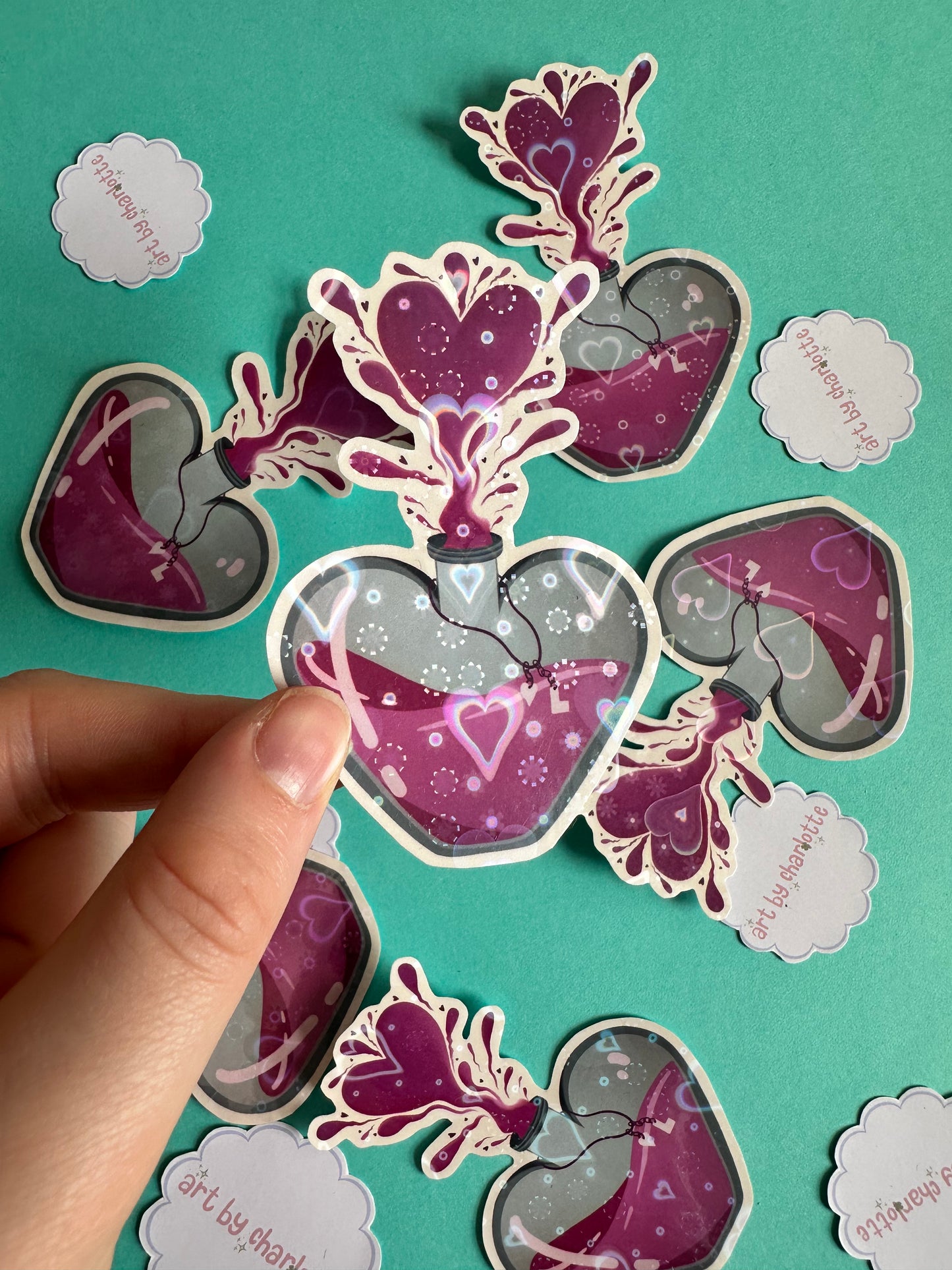 ‘Love potion’ sticker - Art by Charlotte #