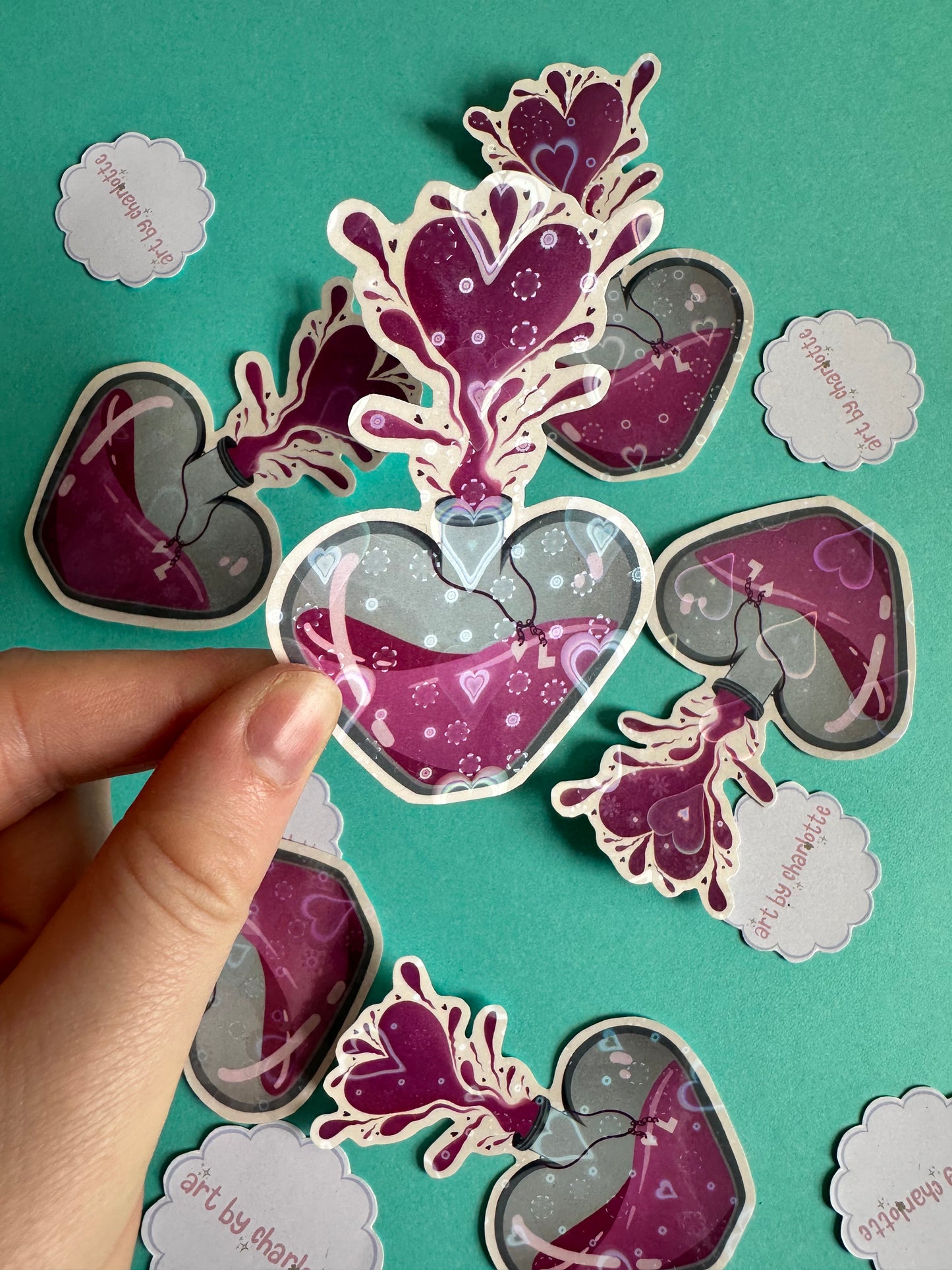 ‘Love potion’ sticker - Art by Charlotte #