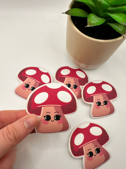 'Miss mushroom' sticker