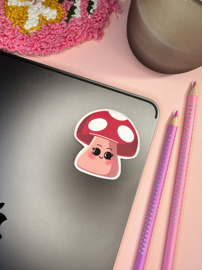 'Miss mushroom' sticker