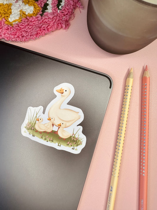 'Mother duck' sticker