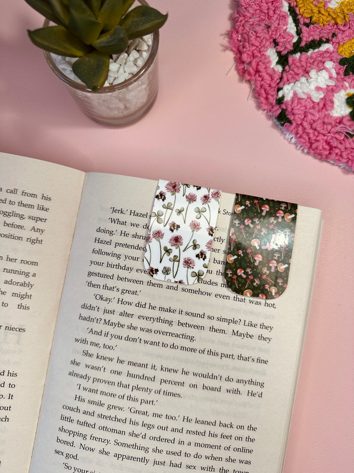 Nature pattern magnetic bookmarks - Pack of 2