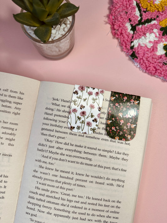Nature pattern magnetic bookmarks - Pack of 2
