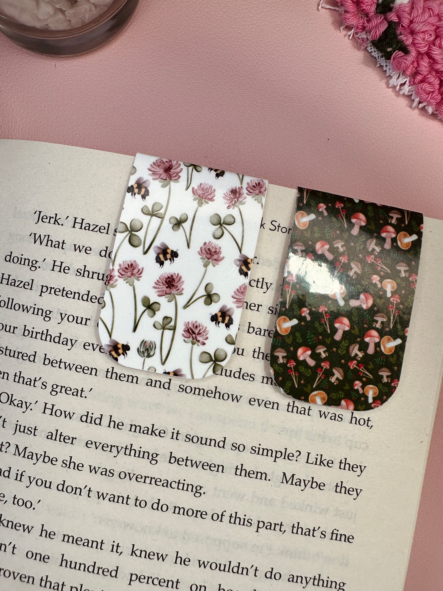 Nature pattern magnetic bookmarks - Pack of 2