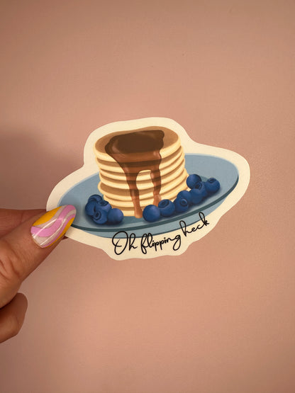 'Oh flipping heck' sticker
