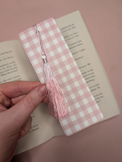 'Pink Check' bookmark