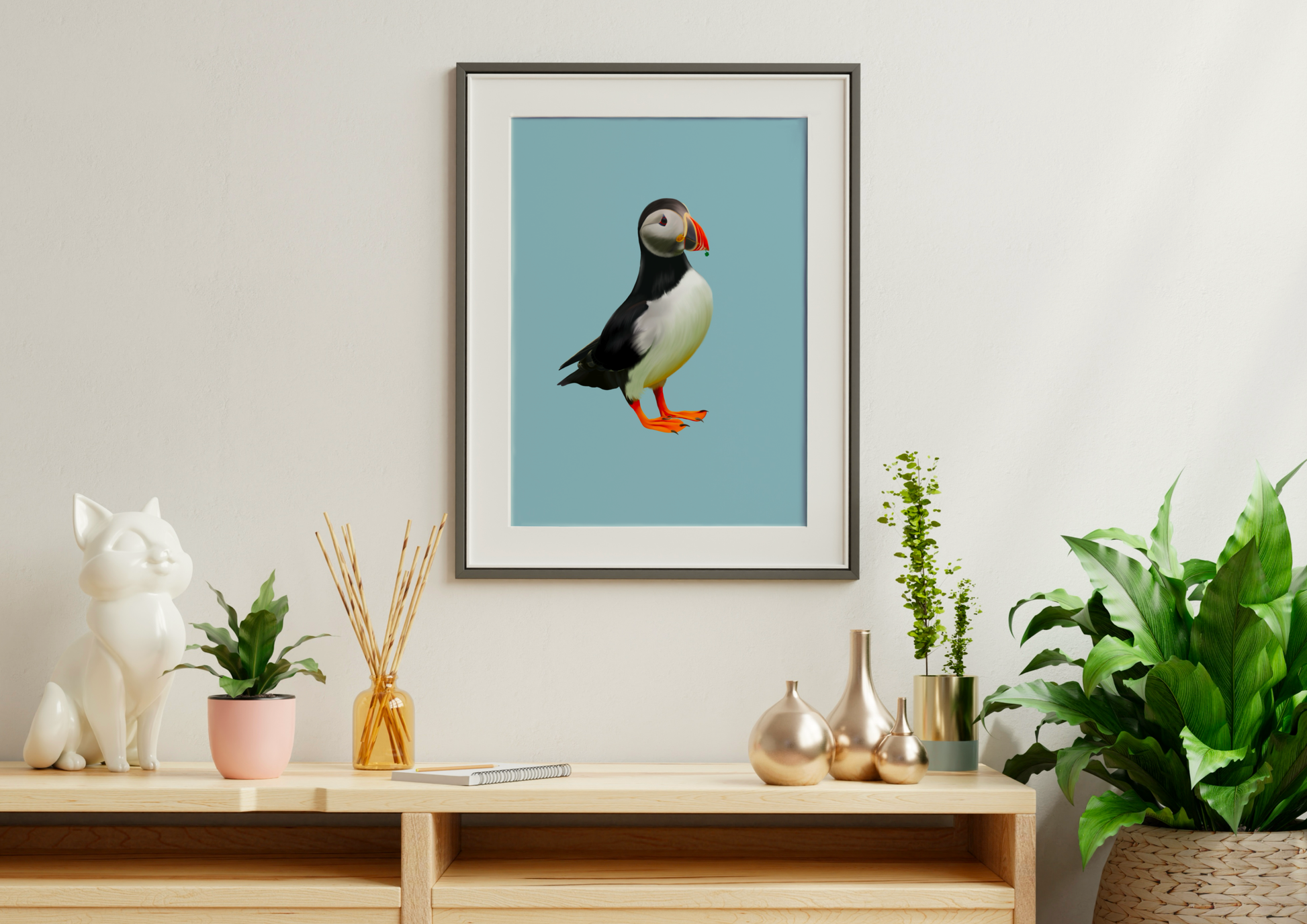 'Pesky Puffin' Print - Art by Charlotte #