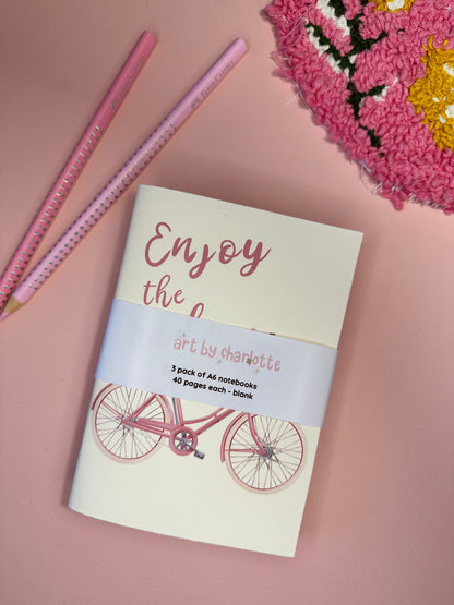 Pink spring notebooks - Pack of 3