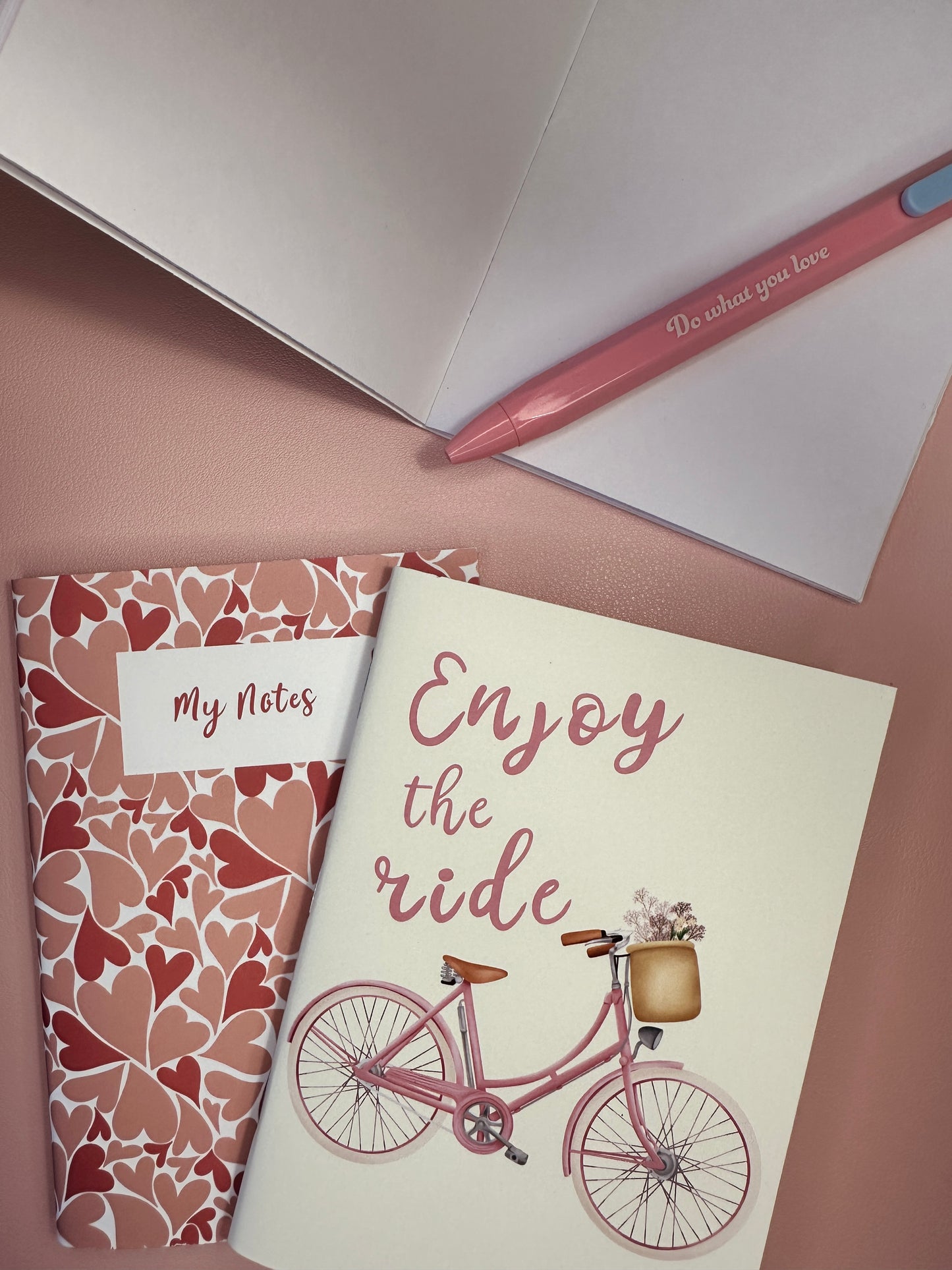 Pink spring notebooks - Pack of 3