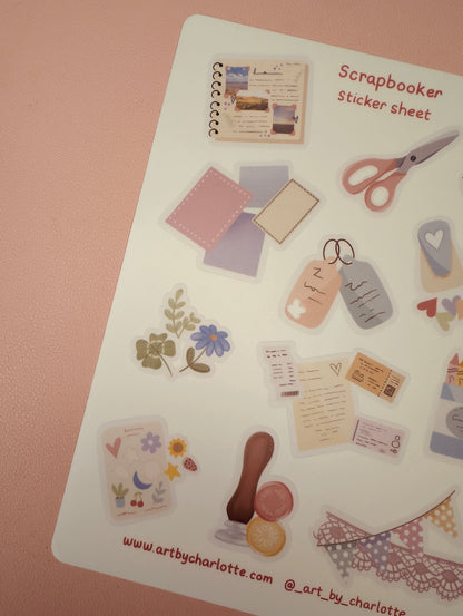 'Scrapbooker' Sticker sheet pack