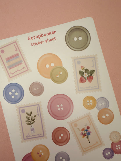 'Scrapbooker' Sticker sheet pack