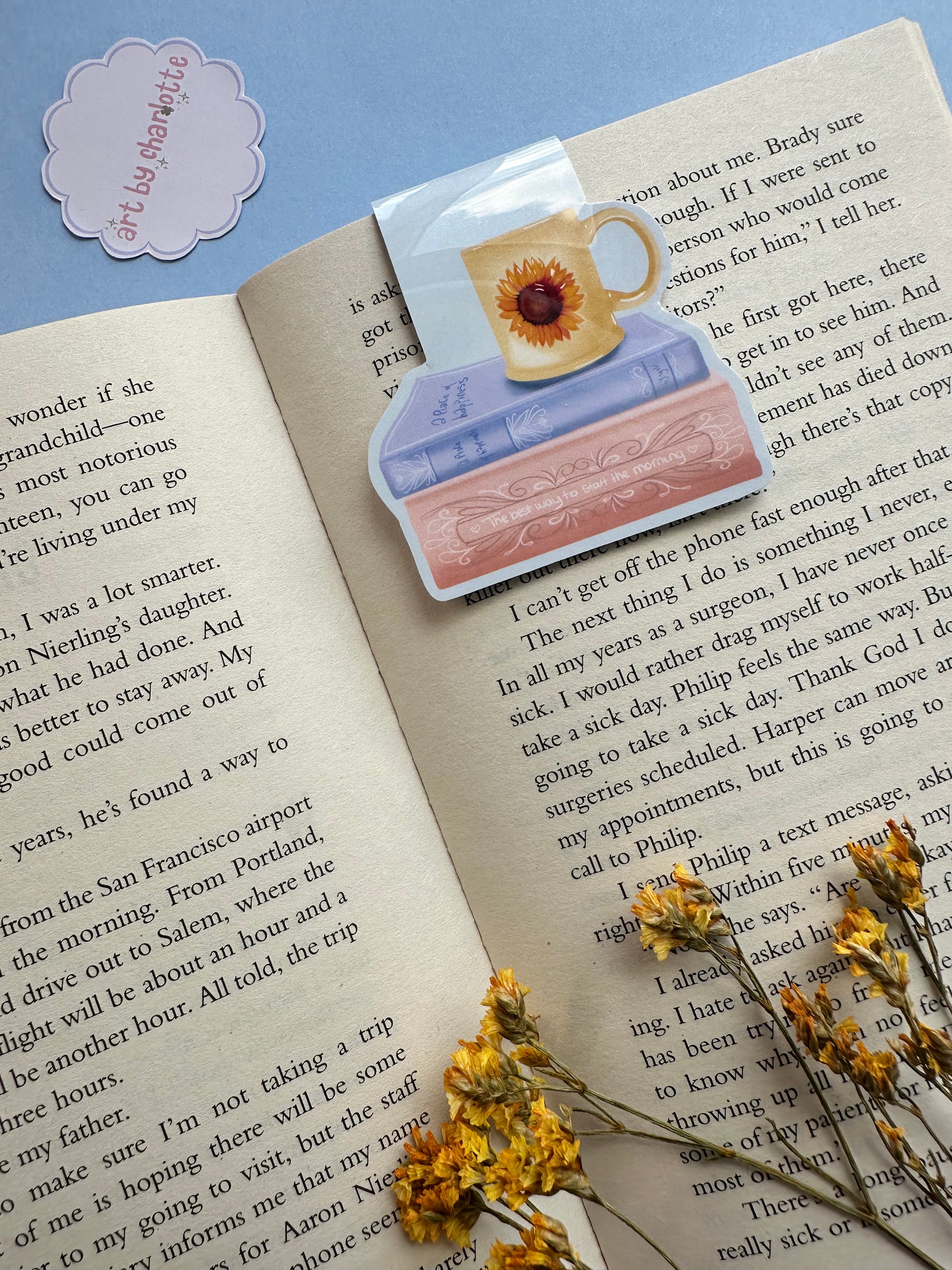 'The essentials' magnetic bookmark - Art by Charlotte #