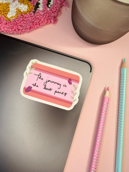 ‘The journey is the best part’ sticker