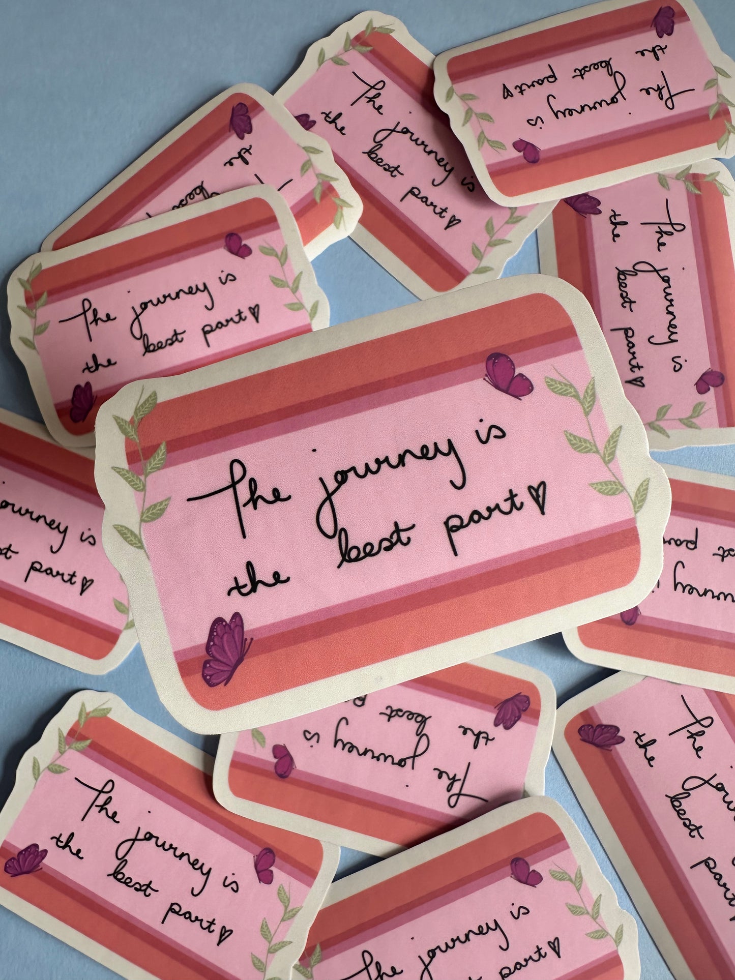 ‘The journey is the best part’ sticker - Art by Charlotte #