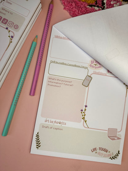 A5 Video planner memopad