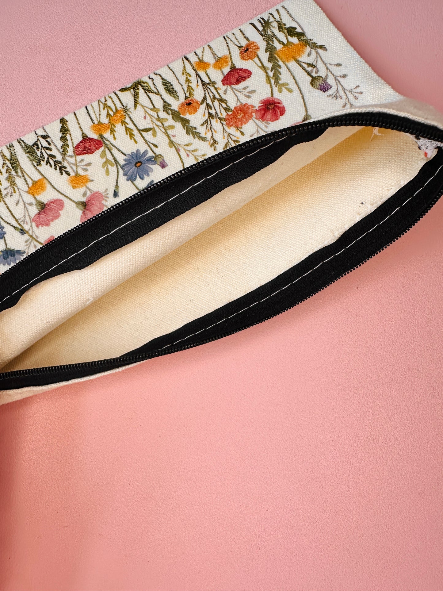 'You belong among the wildflowers' Zip pouch - Grade B