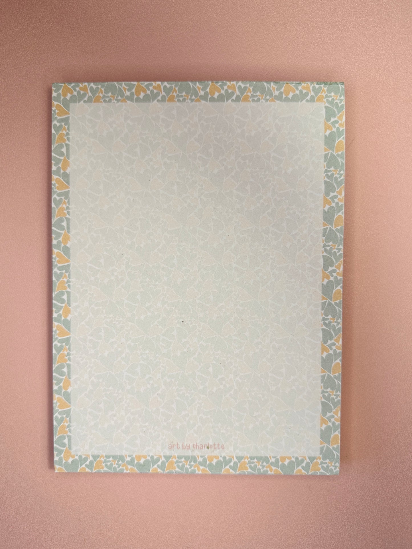 'Heart pattern' memo pad